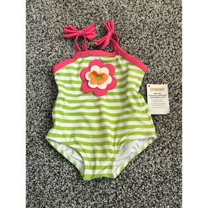 KK3 NWT Gymboree size 3/6 months swimsuit bathing flower‎ vintage 3-6